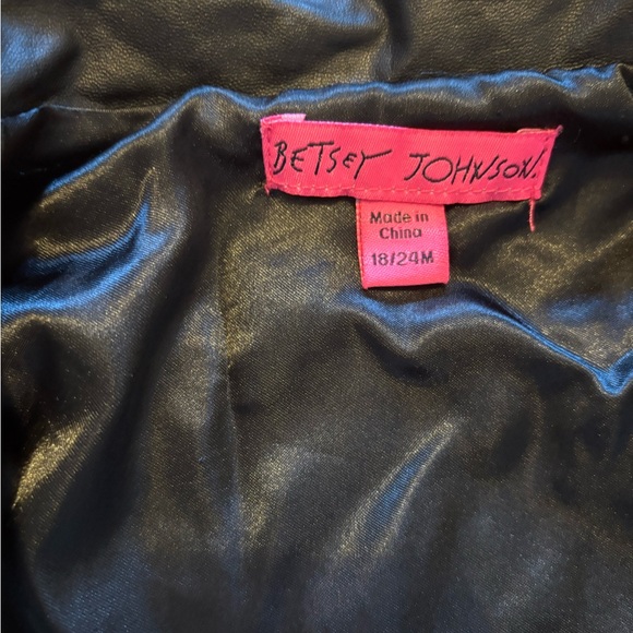 Betsey Johnson leatherette jacket baby‎ girl 18/24 months - Picture 3 of 4